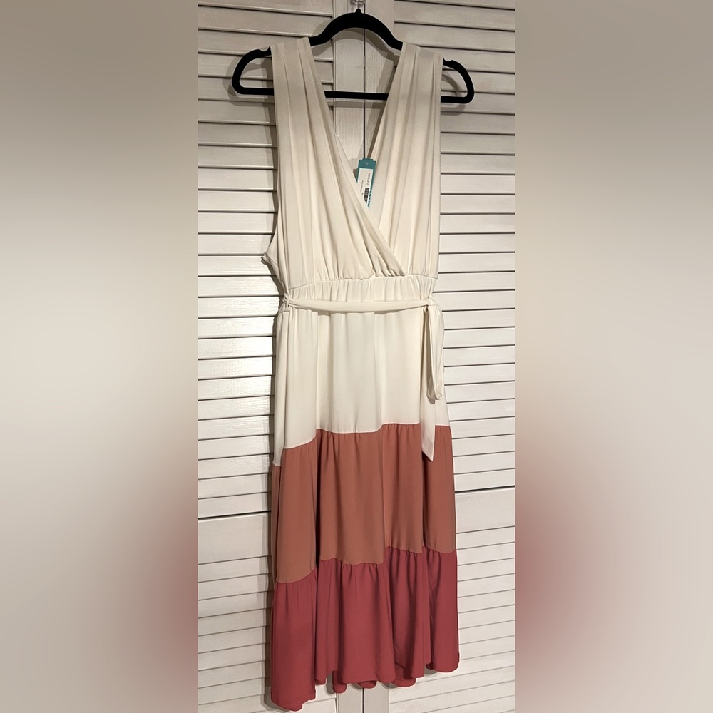 New 3X Stitchfix Kayleigh Midi Faux-Wrap Dress